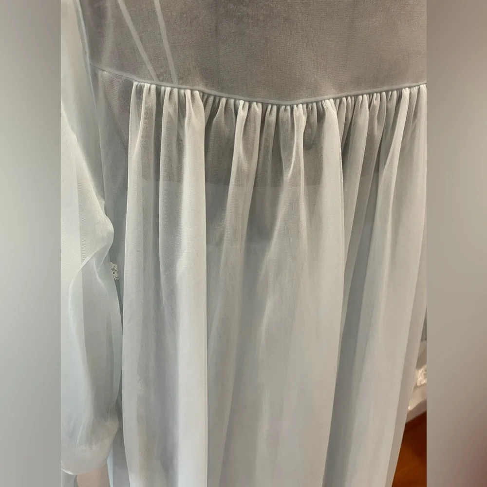 🆕Kayser baby blue peignoir‎ set-NWT/deadstock-size medium ladies VTG Rockabilly